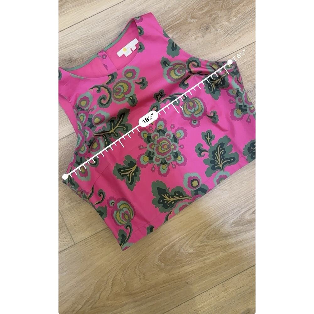 Boden Scarlett Floral Skirt Set Tank and Pleated Skirt - Size 10 - Excellent - Picture 8 of 12